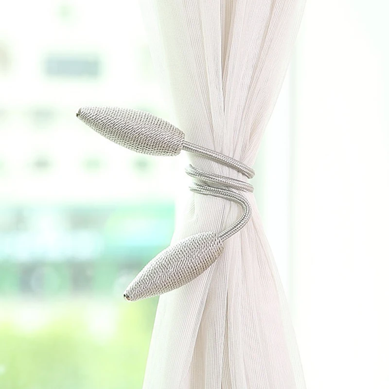 2 шт произвольной формы сильный Занавес Tiebacks сплав Висячие ремни веревки занавес