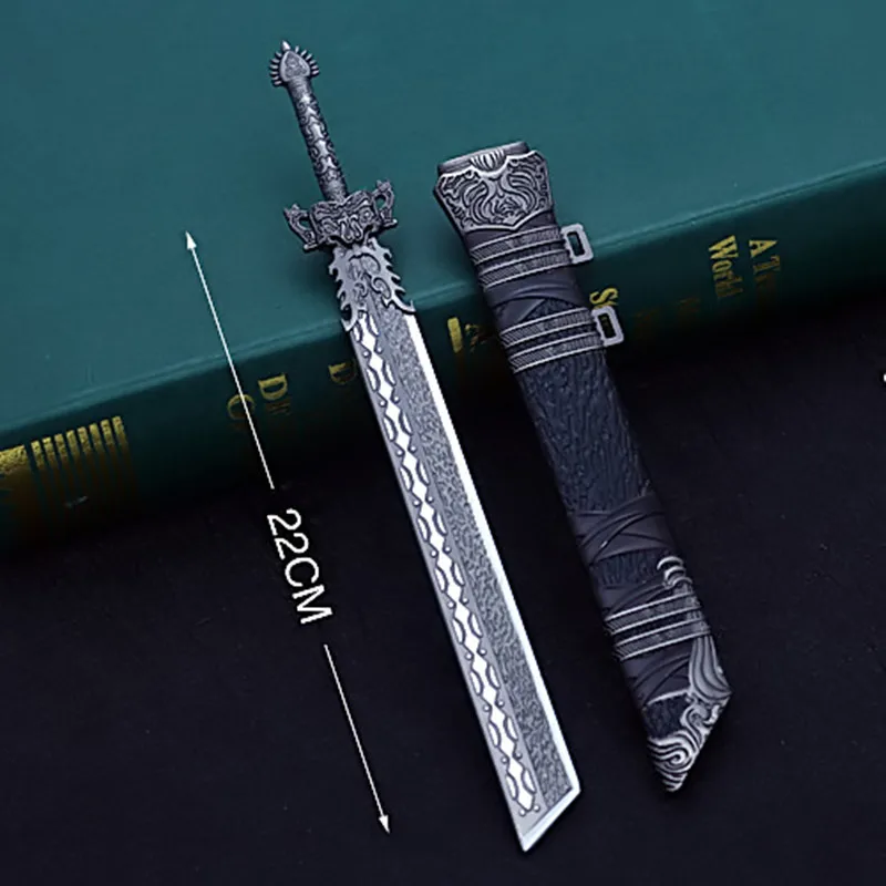 Katana Alloy Animation Weapon Drama Chen Qinggui Flute Keychain Office Decoration Role-Playing No Edged Outdoor Model | Дом и сад