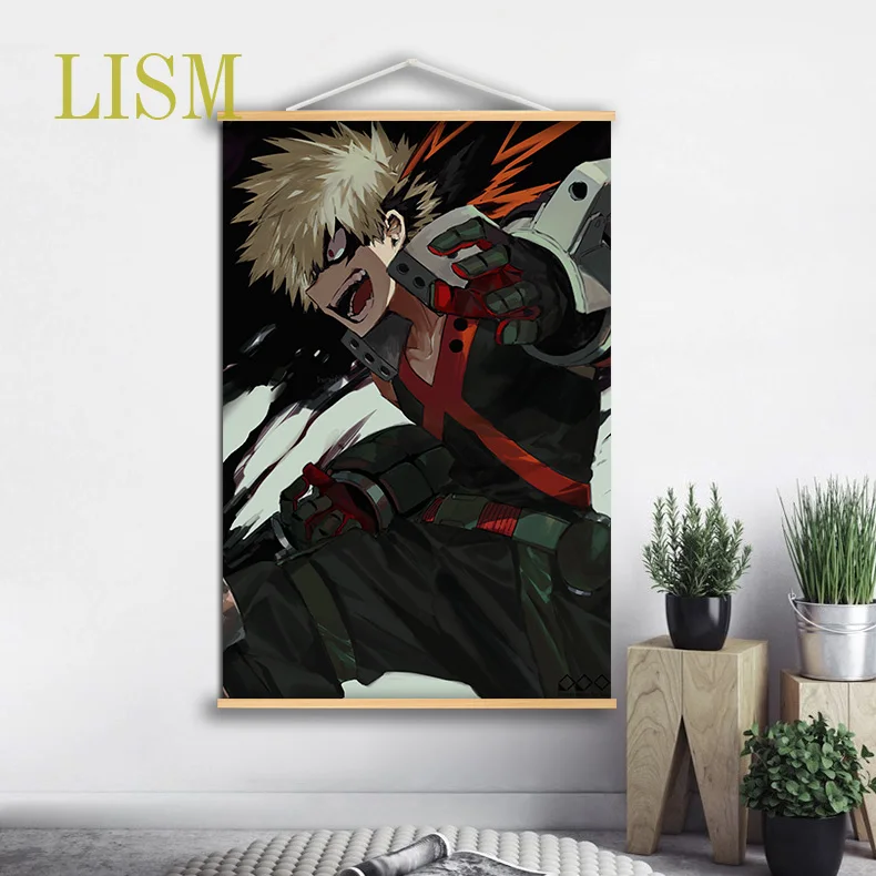 Boku no My Hero Академия Bakugou Shoto Shouto аниме постер манга украшение на стену принты с