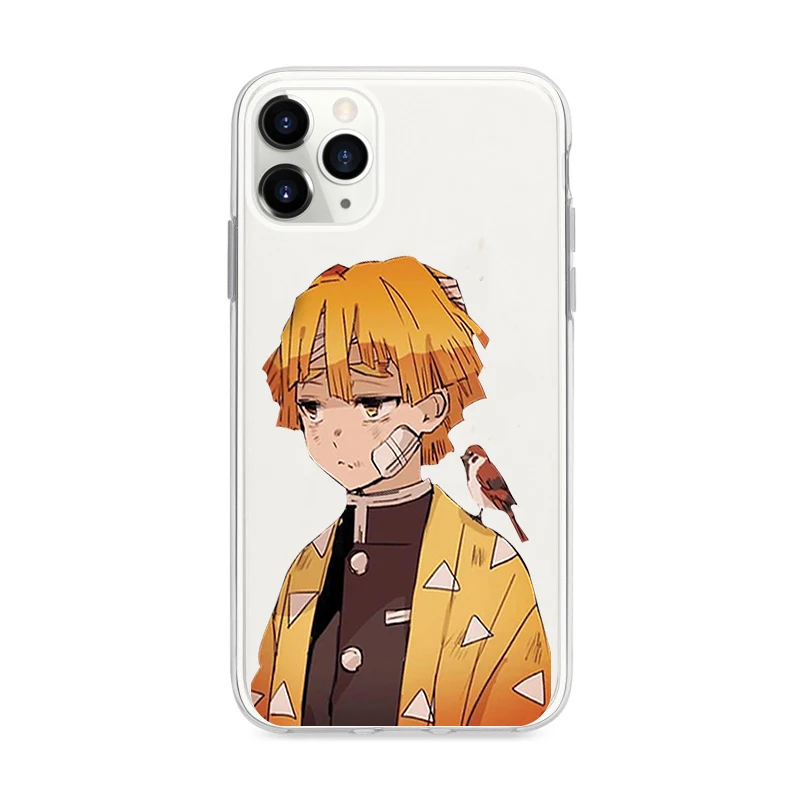 

Kamado Nezuko Kimetsu No Yaiba Demon Slayer Case For iPhone 12 11 Pro XS MAX 7 XR X 8 6 Plus Soft Clear Cover Fundas