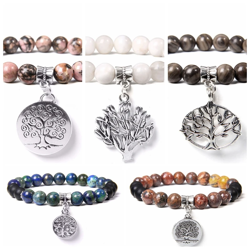 Мужская и женская подвеска из натурального камня &quotДрево жизни&quot браслет lapis