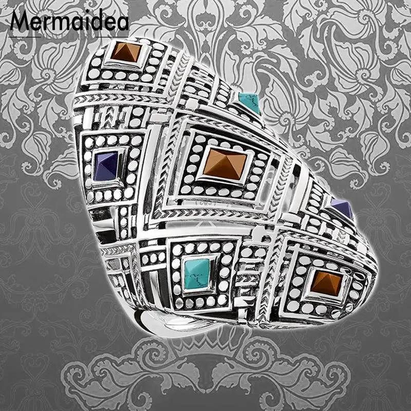 Обручальные кольца этнические украшения с посеребренным покрытием модная