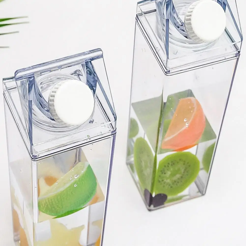 Бутылка для воды из картонного картона 500 мл прозрачный дизайн портативная