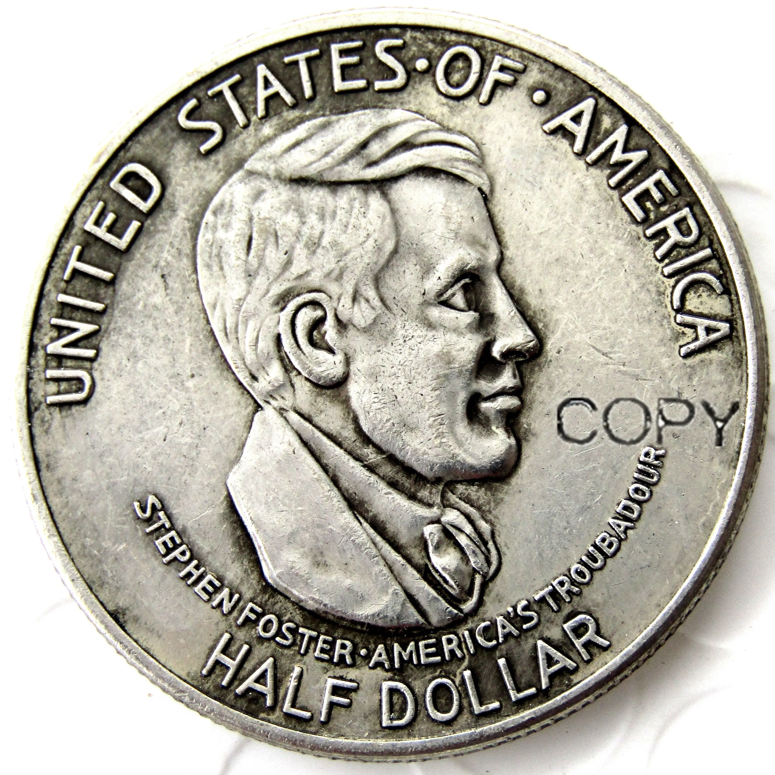 

USA 1936 Cincinnati Commemorative Half Dollar Silver Plated Copy Coin
