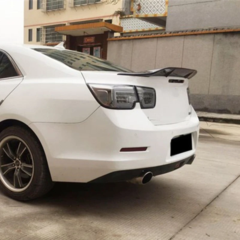 Подходит для Chevrolet Malibu спойлер 2012 2019 лет реальное глянцевое углеродное волокно