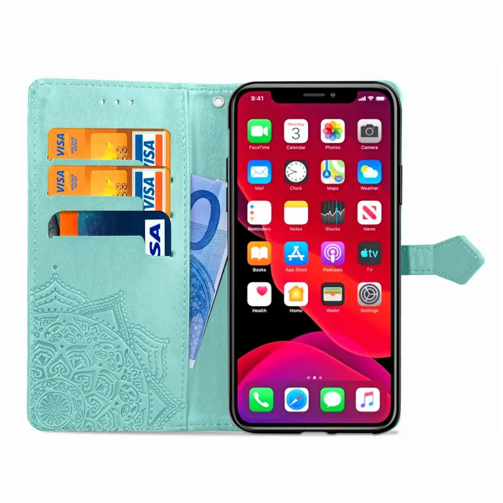 Чехол для iphone 11 Pro max 6 6S 7 8 plus X XS XR MAX PU кожаный бумажник чехол телефона панель
