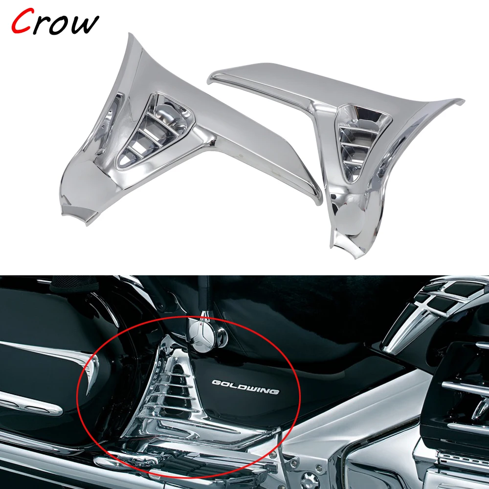 Chrome Triangle Cover For Honda GoldWing GL 1800 GL1800 Chrome Left Right Motorcycle Parts Modified accessories