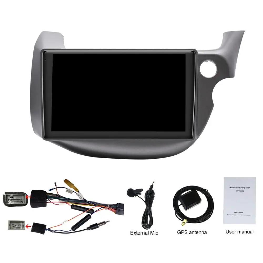 Радуясь Android Авторадио автомобиля Радио Стерео gps головное устройство для Honda Fit/Jazz 2008-2013 правый Привод 10 ''ips автомобильный мультимедийный плеер
