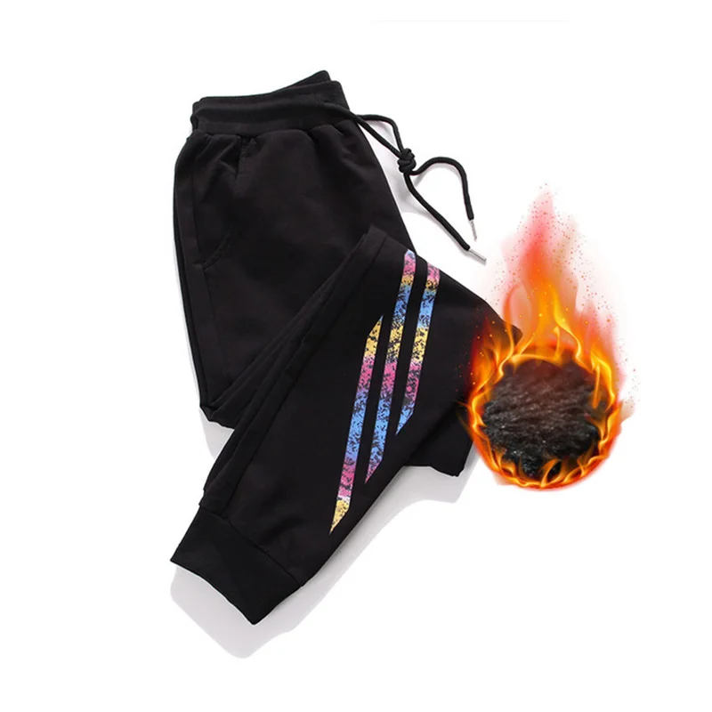 Warm pants 5XL Размер Новое поступление полосатые шаровары женские эластичные штаны со средней талией спортивные штаны для бега женские повседневные штаны C1113 - Цвет: Warm pants