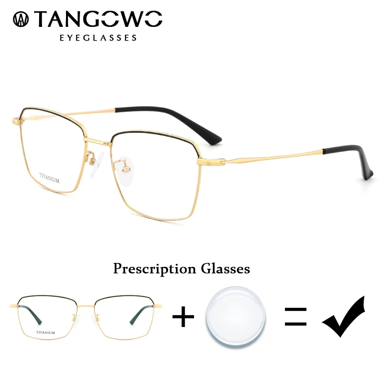 TANGOWO мужские очки титановая оправа для очков по рецепту ультралегкие стильные