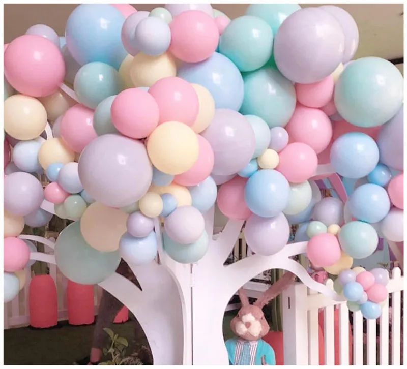 50 шт. 10 дюймов единорог вечевечерние макарон цветной латексный шар свадебное