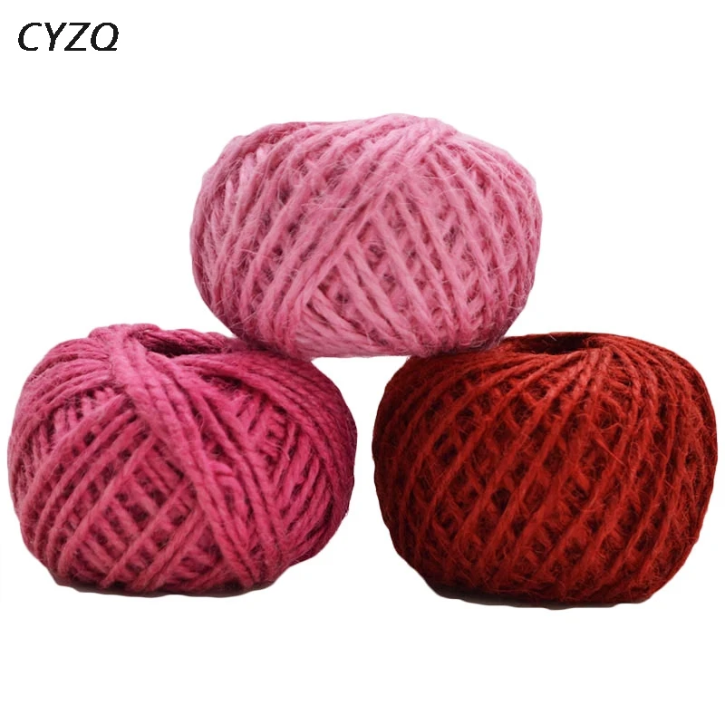 30 метров натуральный Мешковина гессийский джутовый шнур шпагат пеньковая