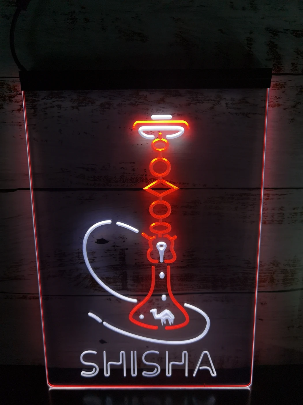 

1S017 Hookah Shisha Shop Home Room Man Cave Decoration Dual Color LED Neon Sign