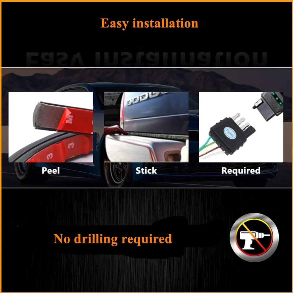 Световая полоса для грузовика водонепроницаемая светодиодная лента 60/48 дюймов