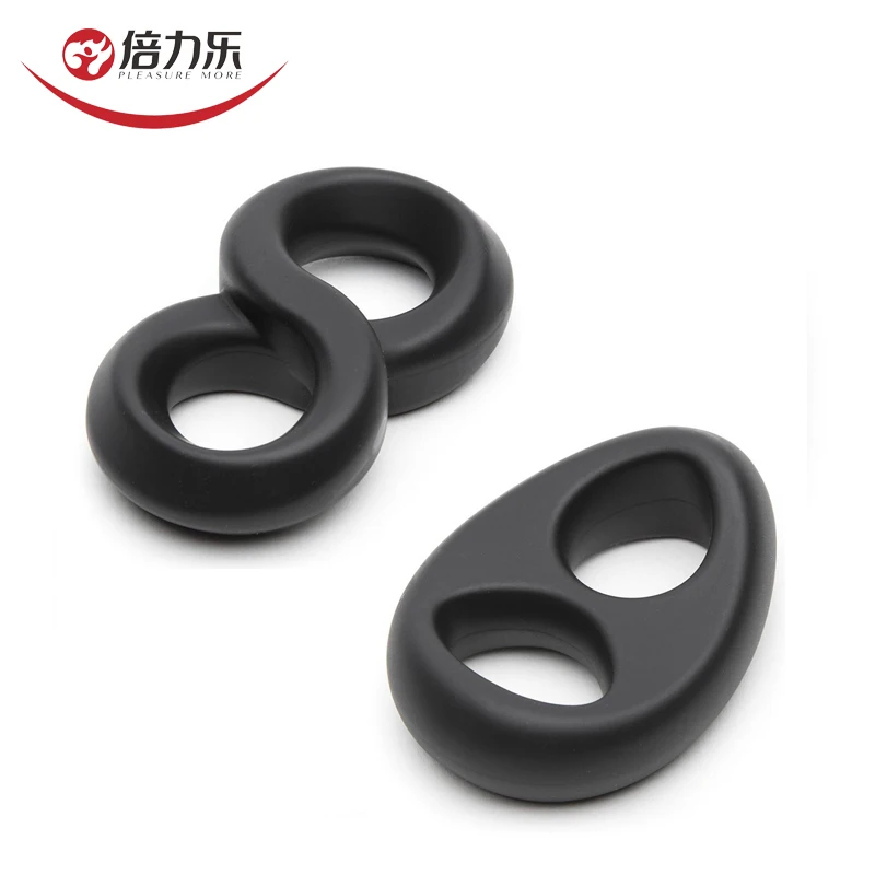 Мужское кольцо на пенис для задержки эякуляции двойное пениса многоразовые