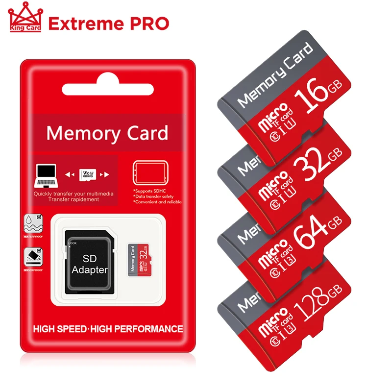 

Новый красный микро SD карты флешка Class 10 слот для карт памяти 64 ГБ 128 ГБ microSDXC карт памяти 32 Гб оперативной памяти, 16 Гб встроенной памяти, microSDHC...