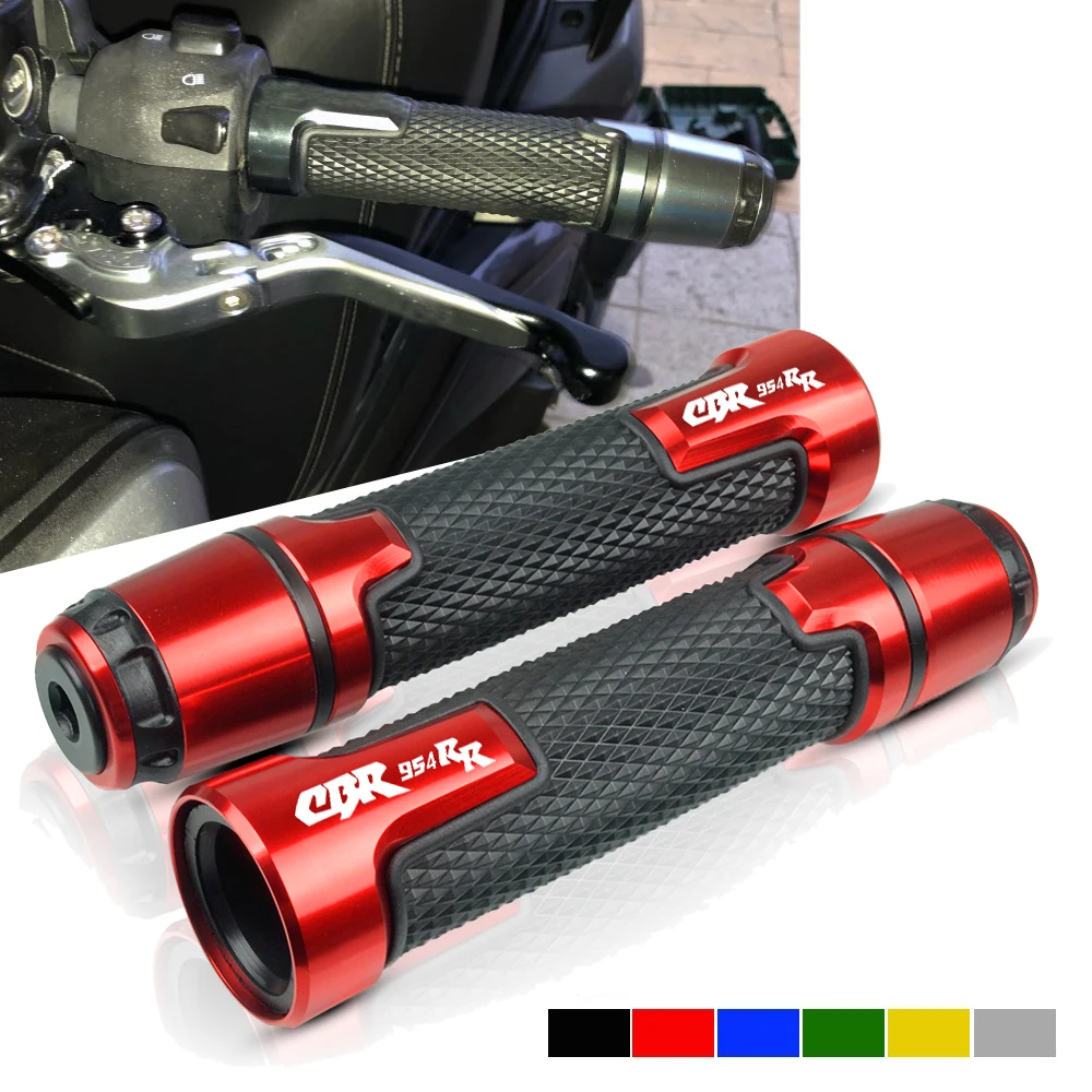 

For Honda CBR600RR CBR954RR 2002-2003 954 RR 22mm 7/8'' CNC Aluminum Rubber Motorcycle Anti-Skid Handle Grips grips handlebar