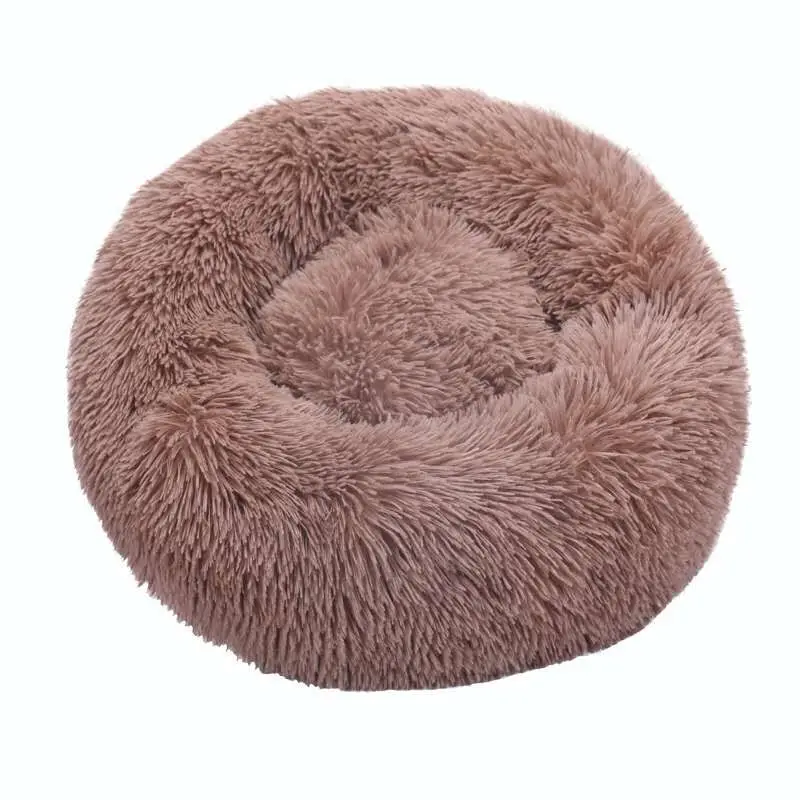 

Round Cat Beds House Soft Long Plush Best Pet Dog Bed For Dogs Basket Pet Products Cushion Cat Bed Cat Mat Animals Sleeping Sofa