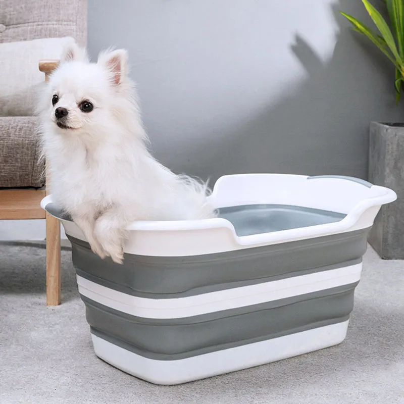 Портативный Силиконовый чехол для ванной комнаты детской домашних животных -