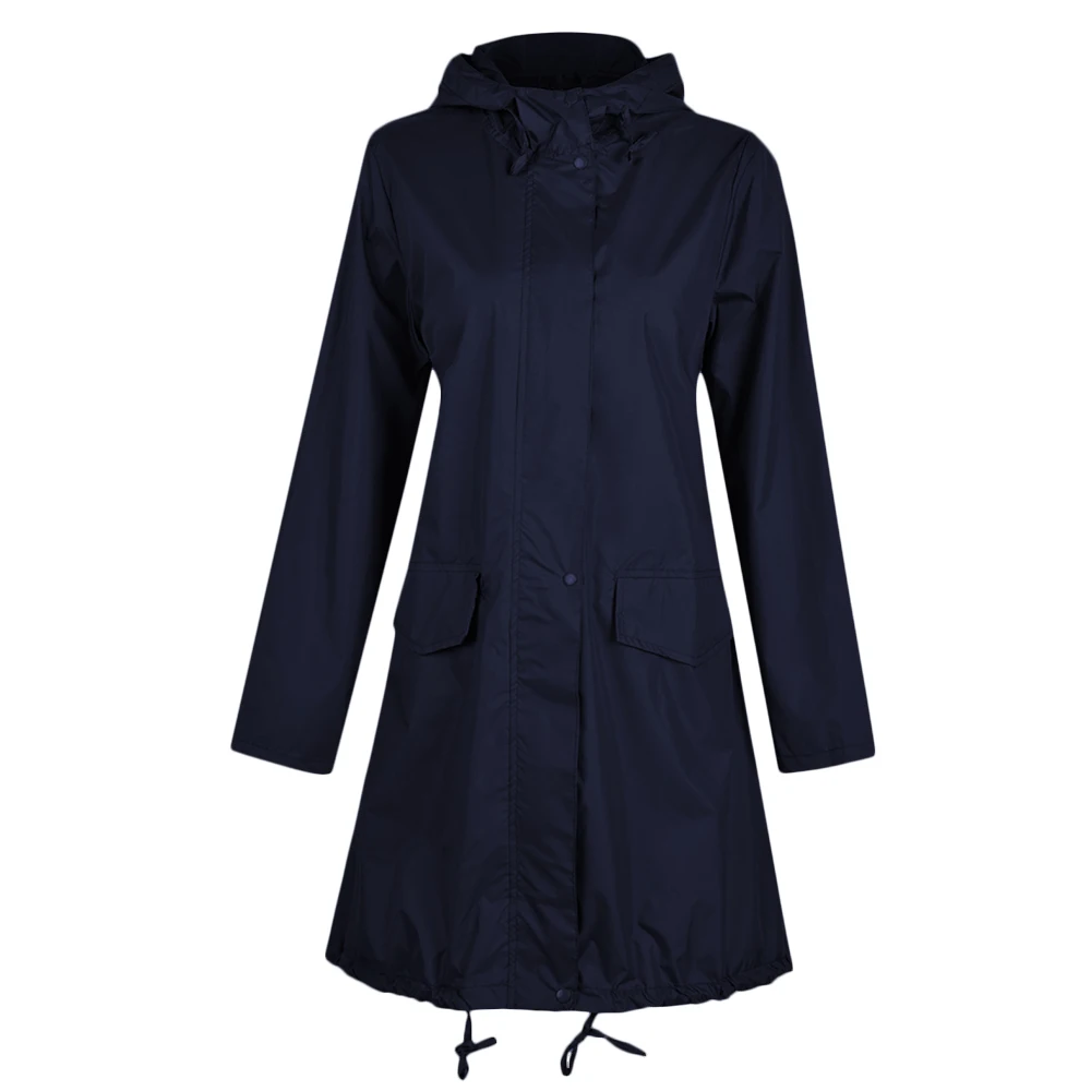 Женский дождевик армейский зеленый ветровка Женская длинная Осенняя зимняя