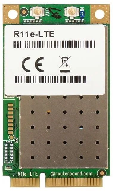 Модуль Mikrotik R11e-LTE LTE/3G/2G MIMO 2x2 с интерфейсом Mini PCI Express.LTE-модем 4-й Категории. для