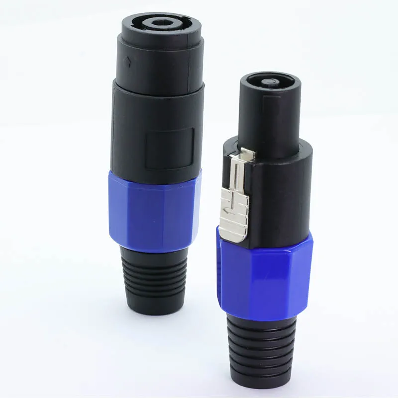 

50Sets/100pcs 4 Pin Speaker Power Amplifier Connector NL4FC Male Plug+Female Panel Mount 4Pole AC Power Plug for Loudspeaker