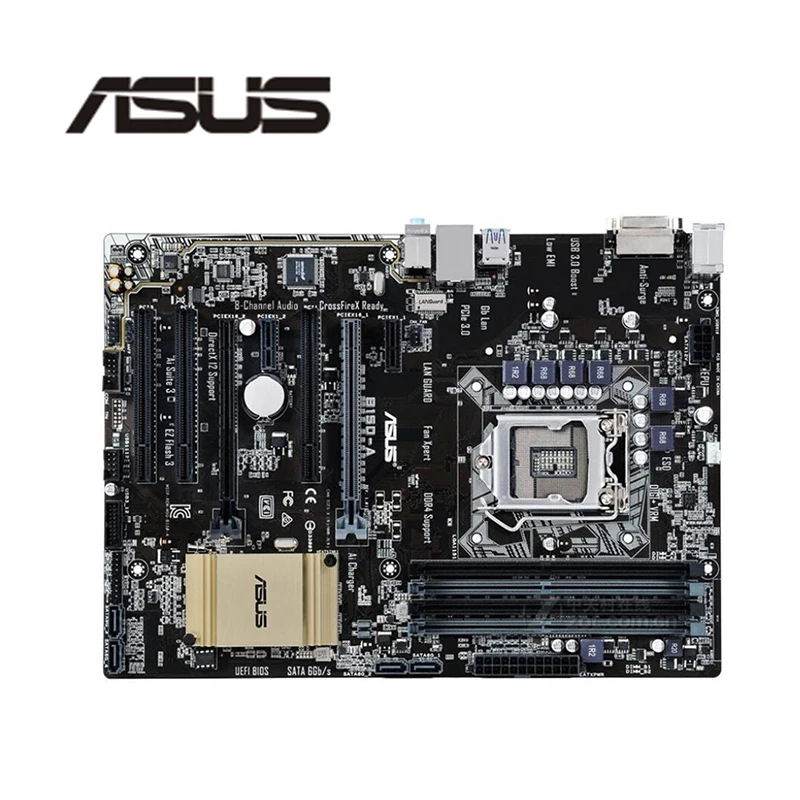 LGA1151 PCI E3.0 SATA3.0 для ASUS B150 A оригинальный б/у настольный компьютер Intel материнская
