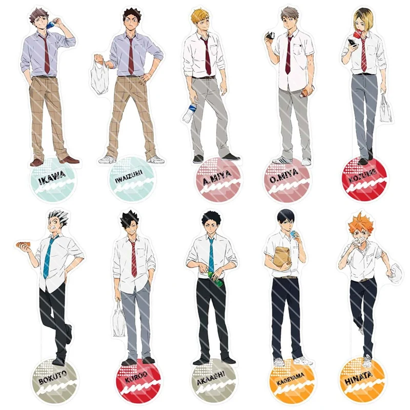 

Anime Haikyuu!! Acrylic Stand Figures Models Plate Desktop Decor Ornaments Suit Series Cosplay Action Figures For Fans Gift