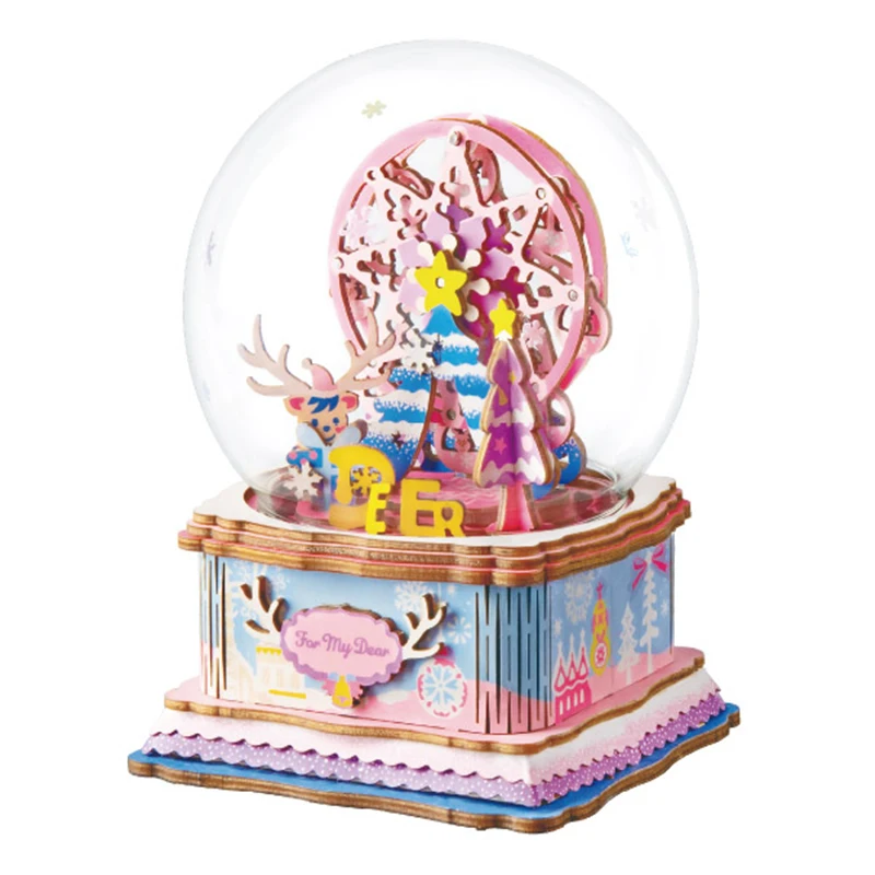 Игрушки Robotime Stem 3D деревянная головоломка музыкальная шкатулка для подарков | и