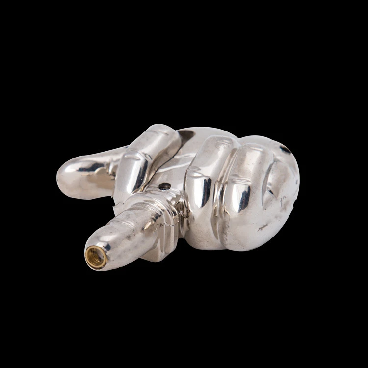 

2021 New Funny Fun Metal Personality Creative Inflatable Fist Windproof Cigar Lighter With Sound