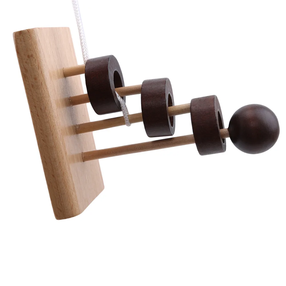 

1pc Wooden Toys Adult Intelligence Toy Unloop Kids Adult Novelty Gag Rope Solution Exercise Space Thinking Kids Toys Funny