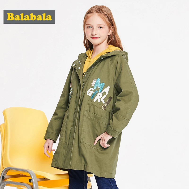 Детская одежда пальто для девочек осень 2019 новая длинная куртка и жилет больших