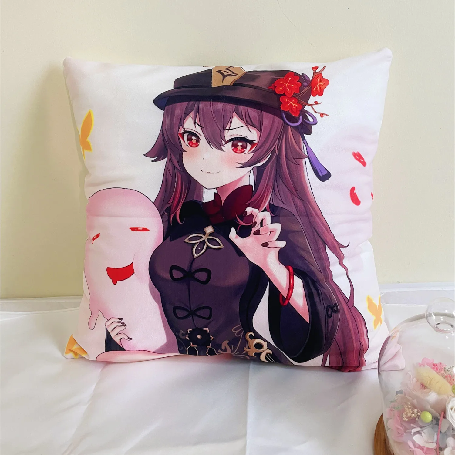 45x45 см наволочка с эффектом воздействия Genshin для обнимающейся подушки в стиле