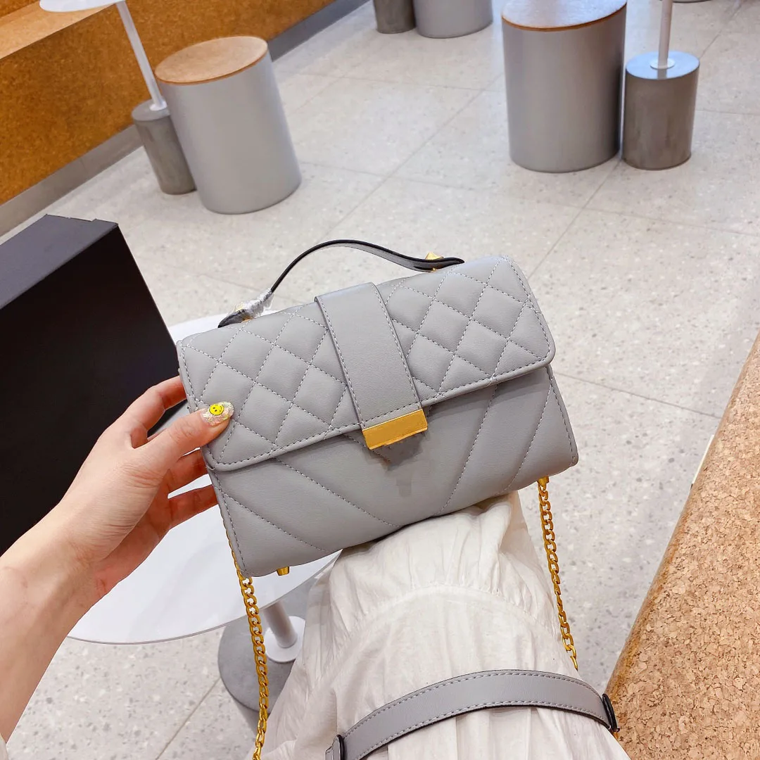 

100378 2021New leisure chain bag single shoulder slant span women's bag