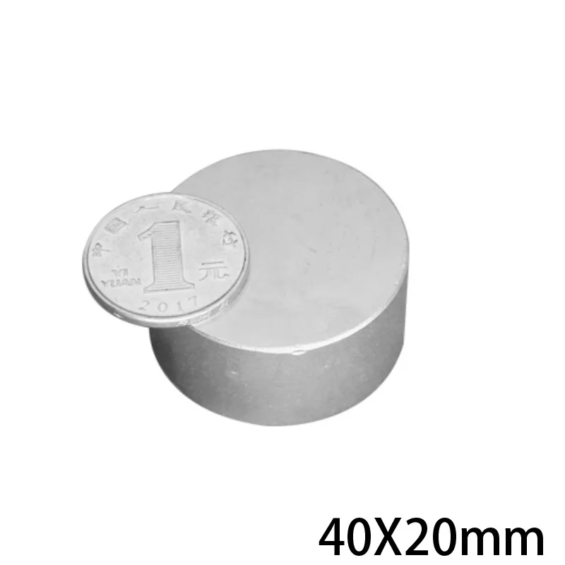 1/2/3/5PCS 40x20 Thick Neodymium magnet 40x20mm Big Super strong round Rare Earth NdFeb permanent powerful 40*20 | Обустройство дома