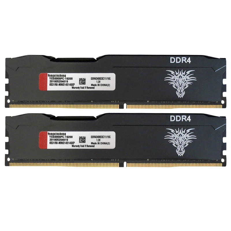 

Оперативная память Yongxinsheng DDR4, 2400/32/16 ГБ, МГц