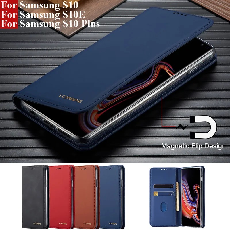 S10 Plus чехол для samsung S10 Plus чехол флип чехол для телефона Магнитный на samsung Galaxy S10e Чехол кожаный кошелек Чехол S10+ чехол S10