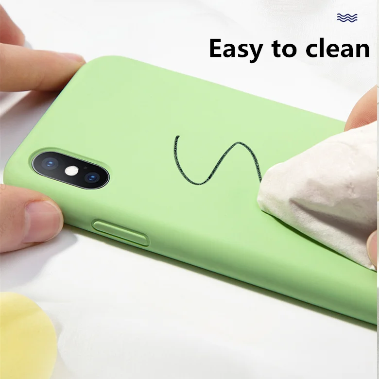 Keepever Original Official for Apple Liquid Silicone Full cover Case For iPhone 6 6S 7 8 Plus Phone cases X XS Max XR |