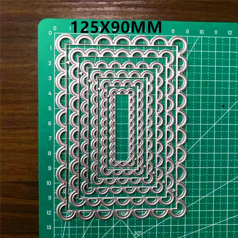 125x90 мм отклонение металлический Трафаретный вырубной штамп diy кружева умирает