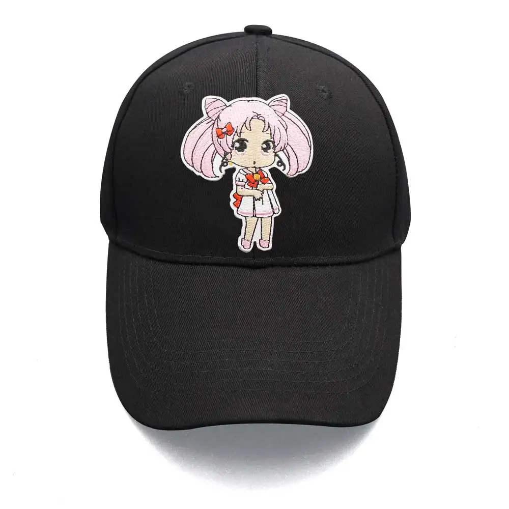 

Cute Anime Girl Embroidered Baseball Cap Fashion Casual Sunshade Adjustable Size Hat