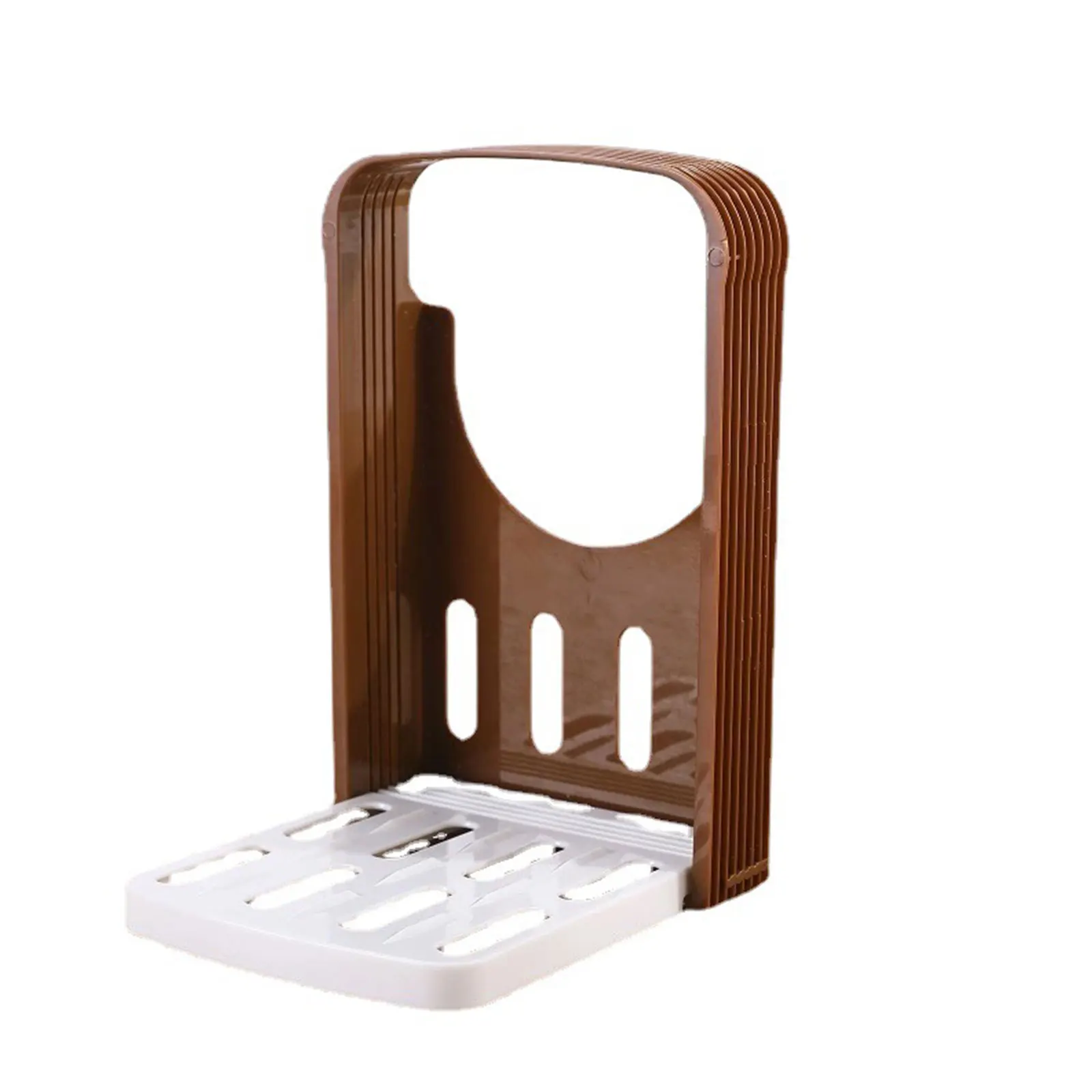 

Foldable Adjustable Thickness Bread Slicer Toast Cutter Manual Plastic Durable Cutting Guide Mold Maker Kitchen Tool