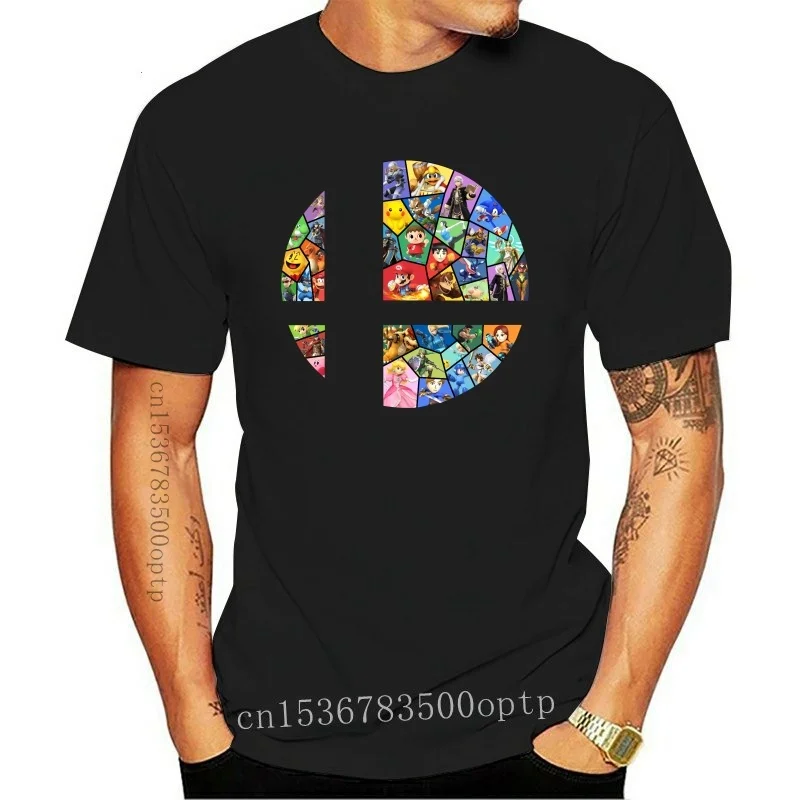 

New Men Super-Smash-Bros-Black T-Shirt Size S-3Xl Fashion Tee Shirt