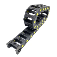 1 meter 20x25mm plastic towline wire carrier cable drag chain bridge type open on both sides with end connectors free shipping