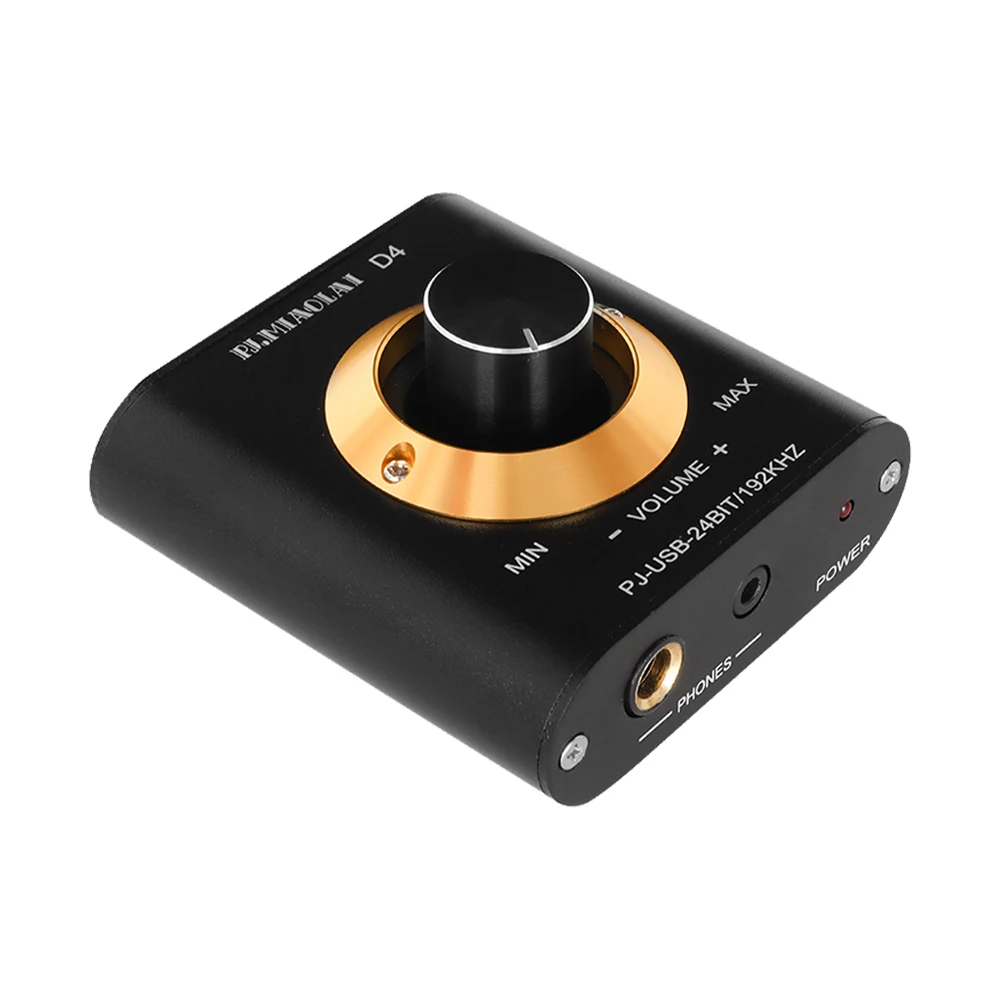 

PJ.MIAOLAI Audio USB Desktop DAC Mini HiFi CM6642 Headphone Sound Card 16-350 Ohm USB Input RCA Output Amplifier