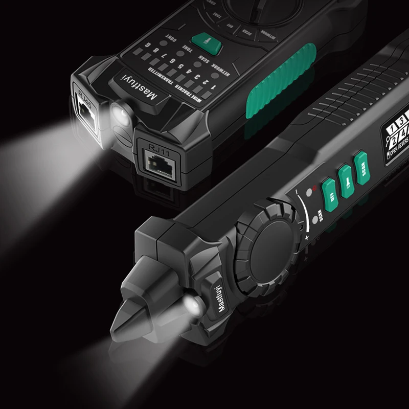 Тестовый сетевой инструмент FY8172 тестер с ЖК-дисплеем и кабелем Lan POE для