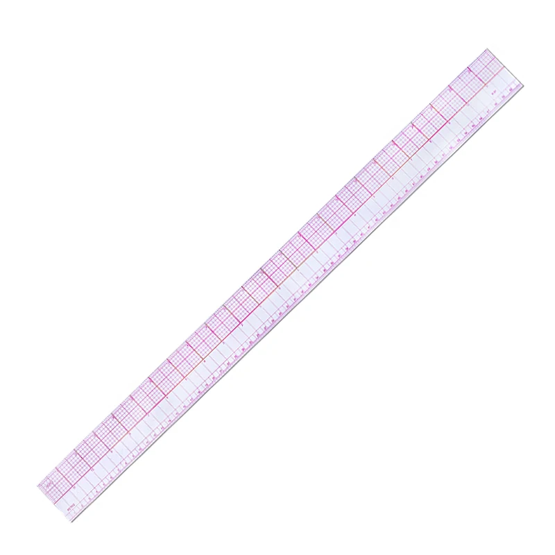 

LMDZ Tailor Multi-function Grading Ruler Double Side Metric Straight Ruler Sewing Craft Tool Plastic Transparent Ruler 60cm 24in