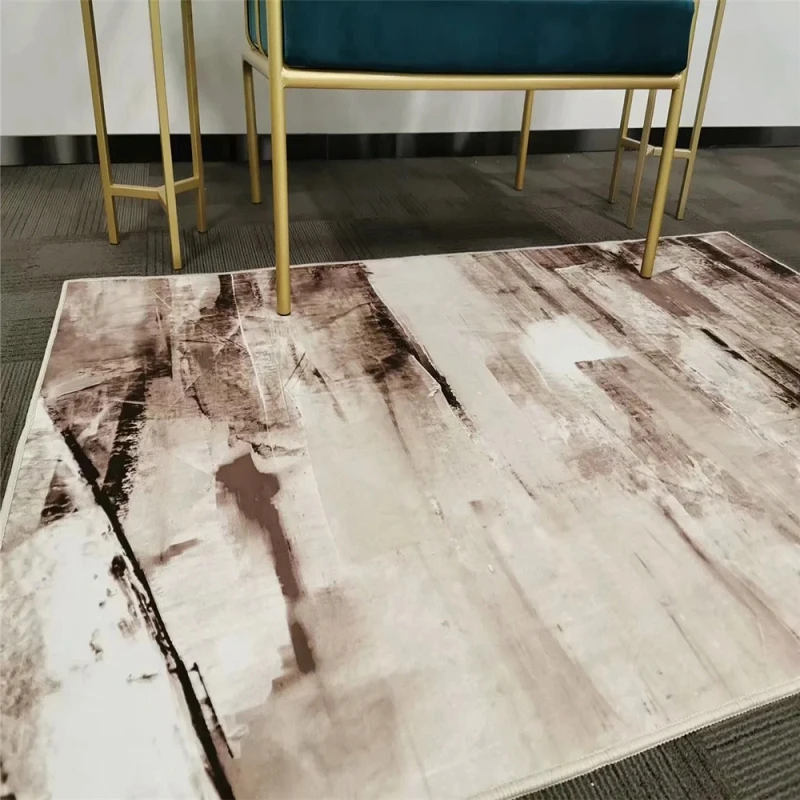 Ковры для гостиной в китайском стиле с абстрактным черно белым чернильным узором