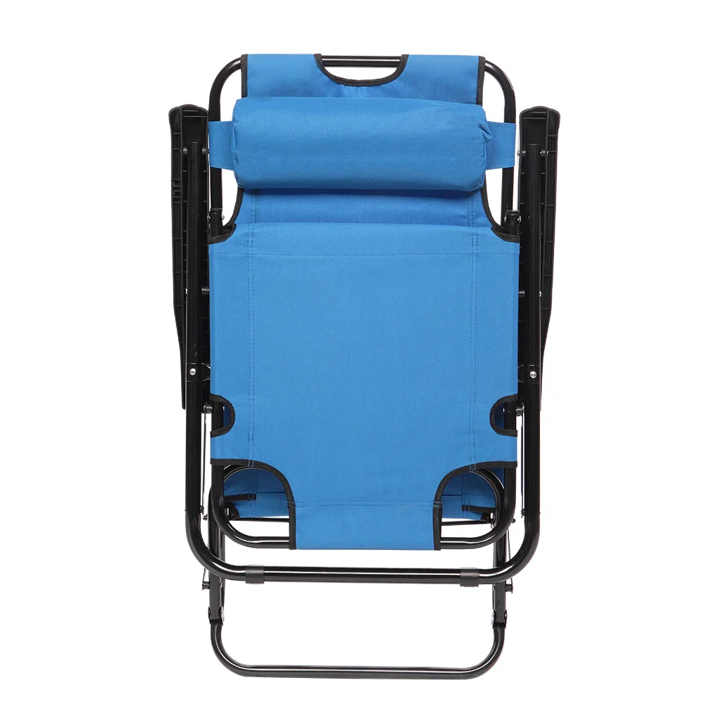 

Portable Home Office Indoor Outdoor Dual Purposes Extendable Backrest Adjustable Lunch Break Lazy Folding Reclining Chair