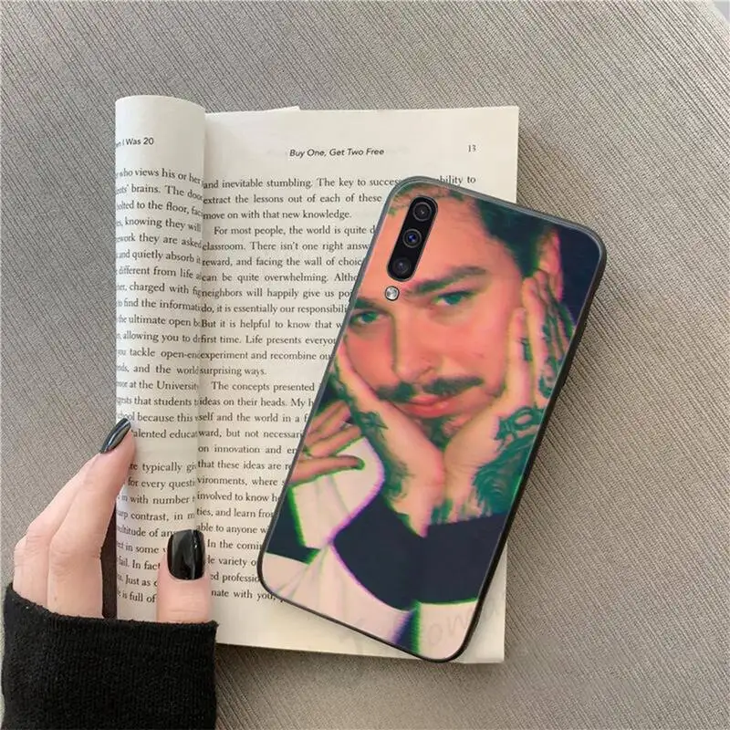 

Famous rapper post malone Phone Case For Samsung galaxy S 9 10 20 A 10 21 30 31 40 50 51 71 s note 20 j 4 2018 plus
