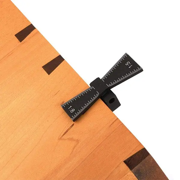 

Woodworking Dovetail Marker Aluminum Alloy Dovetail Marking Template 1:5&1:8 Joint Gauge with Scale Dovetail Guide Tools